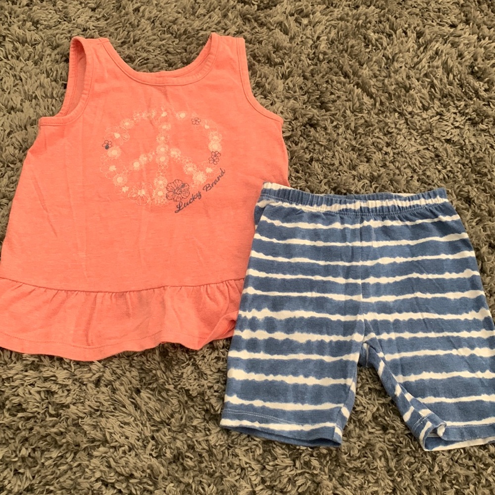 lucky| tank + shorts